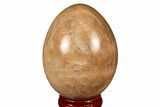 Polished Peach Moonstone Egg - Madagascar #182400-1